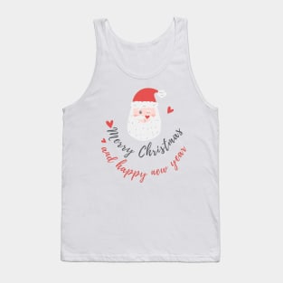 Merry Christmas And Happy New Year Santa Clous Tank Top